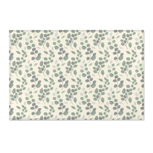 Eucalyptus Area Rug - Soft Green Leaf Botanical Design - Dipaliz - 36’’ × 24’’ - Rugs