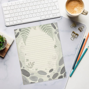 Botanical Ferns Notepad - Single-sided Tear-away Pages - Dipaliz - Notepads