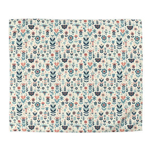 Botanical Floral Microfiber Duvet Cover - Cozy Bedding - Dipaliz - King / White - Covers