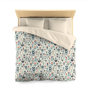 Botanical Floral Microfiber Duvet Cover - Cozy Bedding - Dipaliz - Covers