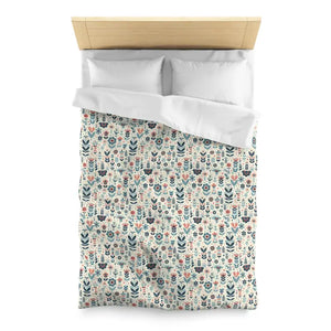 Botanical Floral Microfiber Duvet Cover - Cozy Bedding - Dipaliz - Covers