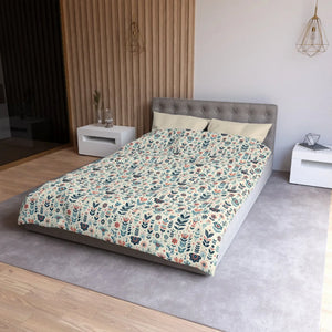 Botanical Floral Microfiber Duvet – Soft Bedding - Dipaliz - Covers