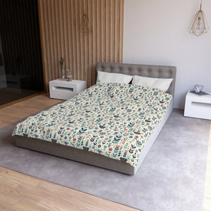 Botanical Floral Microfiber Duvet – Soft Bedding - Dipaliz - Covers