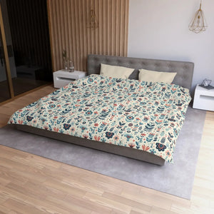 Botanical Floral Microfiber Duvet – Soft Bedding - Dipaliz - Covers