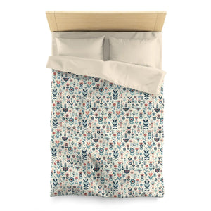 Botanical Floral Microfiber Duvet – Soft Bedding - Dipaliz - Covers
