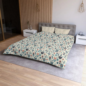 Botanical Floral Microfiber Duvet – Soft Bedding - Dipaliz - Covers