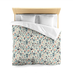 Botanical Floral Microfiber Duvet – Soft Bedding - Dipaliz - Covers