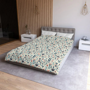 Botanical Floral Microfiber Duvet – Soft Bedding - Dipaliz - Covers