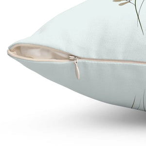 Botanical Floral Square Pillow – Cozy Cotton - Dipaliz - Throw Pillows