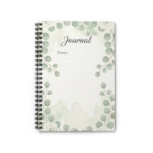 Personalized Botanical Journal Spiral - Metal Binding - Dipaliz - Journals