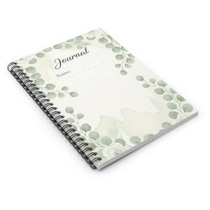 Personalized Botanical Journal Spiral - Metal Binding - Dipaliz - Journals