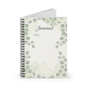 Personalized Botanical Journal Spiral - Metal Binding - Dipaliz - Journals