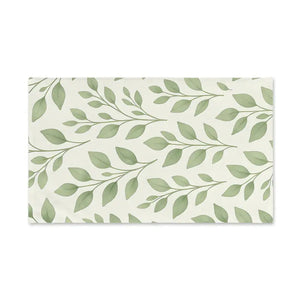 Botanical Leaf Towel - Greenery Bathroom Decor Natural Accent - Dipaliz - White Base / 28’’ × 16’’ - Hand Towels