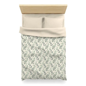 Microfiber Duvet Cover Eucalyptus Botanical Leaf Pattern Dipaliz - Covers