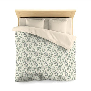 Microfiber Duvet Cover Eucalyptus Botanical Leaf Pattern Dipaliz - Covers