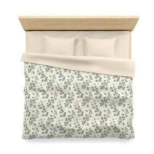 Microfiber Duvet Cover Eucalyptus Botanical Leaf Pattern Dipaliz - Covers