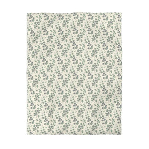 Microfiber Duvet Cover Eucalyptus Botanical Leaf Pattern Dipaliz - Twin / Cream - Covers