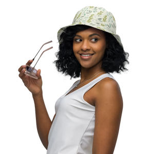Botanical Floral Reversible Bucket Hat Breathable - Dipaliz - Hats