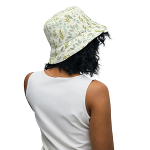 Botanical Floral Reversible Bucket Hat Breathable - Dipaliz - Hats