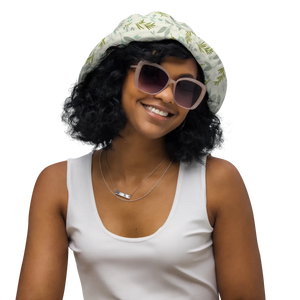 Botanical Floral Reversible Bucket Hat Breathable - Dipaliz - Hats