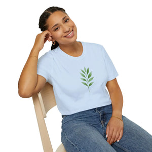 Minimalist Botanical Leaf Tee - Nature Lover Gift - Dipaliz - T-shirts