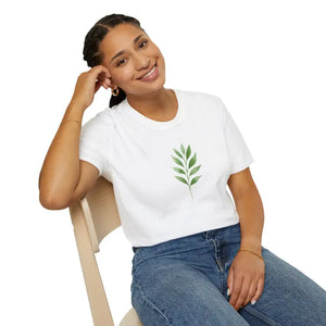 Eco Chic Nature Botanical Leaf Tee Unisex Comfort Style - Dipaliz - T-shirts