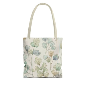 Pastel Botanical Tote Bag - Black Cotton Handles - Dipaliz - Bags
