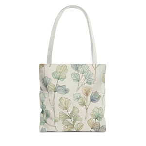 Pastel Botanical Tote Bag - Black Cotton Handles - Dipaliz - Bags