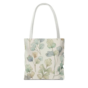 Pastel Botanical Tote Bag - Black Cotton Handles - Dipaliz - Bags