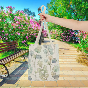 Pastel Botanical Tote Bag - Black Cotton Handles - Dipaliz - Bags