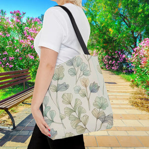 Pastel Botanical Tote Bag - Black Cotton Handles - Dipaliz - Bags