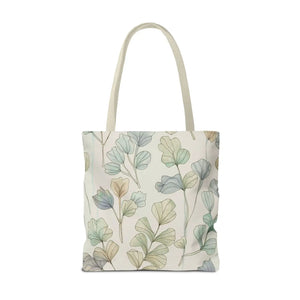 Pastel Botanical Tote Bag - Black Cotton Handles - Dipaliz - Bags