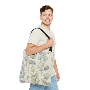 Pastel Botanical Tote Bag - Black Cotton Handles - Dipaliz - Bags