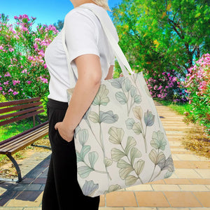 Pastel Botanical Tote Bag - Black Cotton Handles - Dipaliz - Bags