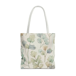 Pastel Botanical Tote Bag - Black Cotton Handles - Dipaliz - Bags