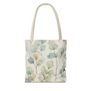 Pastel Botanical Tote Bag - Black Cotton Handles - Dipaliz - Bags