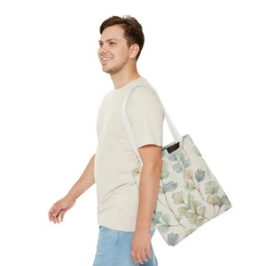 Pastel Botanical Tote Bag - Black Cotton Handles - Dipaliz - Bags