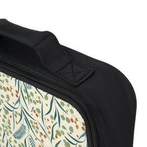 Insulated Botanical Leaves Pattern Lunch Bag - Dipaliz - one Size / Black - Accessories