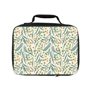 Insulated Botanical Leaves Pattern Lunch Bag - Dipaliz - one Size / Black - Accessories