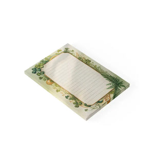 Fern Decorative Sticky Notes - Botanical Lined Note Pad - Dipaliz - 4’’ x 6’’ / White - Paper Products