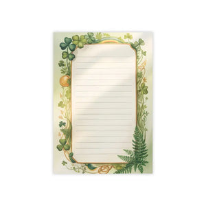 Fern Decorative Sticky Notes - Botanical Lined Note Pad - Dipaliz - 4’’ x 6’’ / White - Paper Products