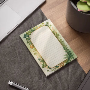 Fern Decorative Sticky Notes - Botanical Lined Note Pad - Dipaliz - 4’’ x 6’’ / White - Paper Products