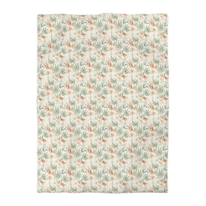Leaf Print Duvet Cover – Botanical Microfiber - Dipaliz - Covers