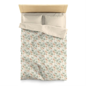 Leaf Print Duvet Cover – Botanical Microfiber - Dipaliz - Covers