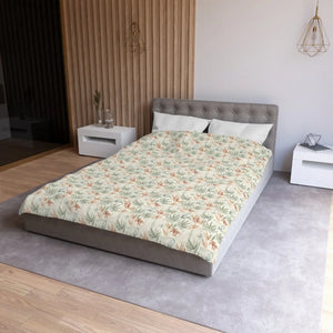 Leaf Print Duvet Cover – Botanical Microfiber - Dipaliz - Covers