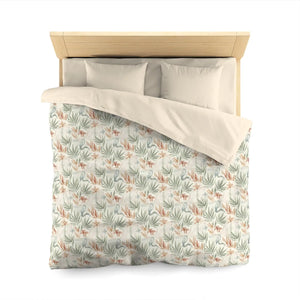 Leaf Print Duvet Cover – Botanical Microfiber - Dipaliz - Covers