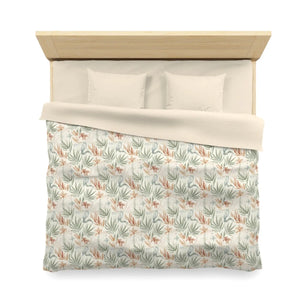Leaf Print Duvet Cover – Botanical Microfiber - Dipaliz - Covers