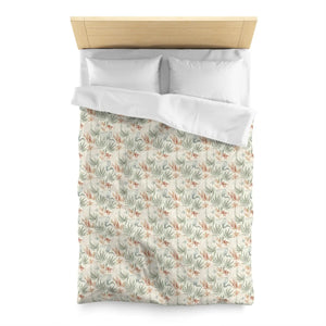 Leaf Print Duvet Cover – Botanical Microfiber - Dipaliz - Covers