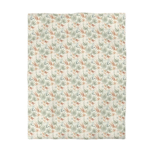Leaf Print Duvet Cover – Botanical Microfiber - Dipaliz - Covers