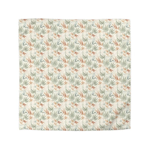 Leaf Print Duvet Cover – Botanical Microfiber - Dipaliz - Covers